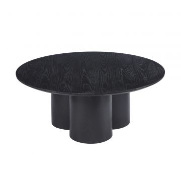 ENNA SALONTAFEL ZWART | Ø110X45 CM ZWART