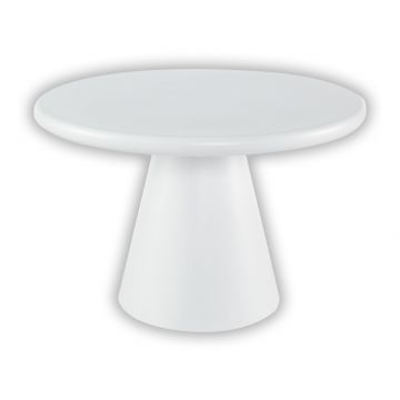 BOBBIO EETTAFEL WIT | Ø130X76 CM WIT