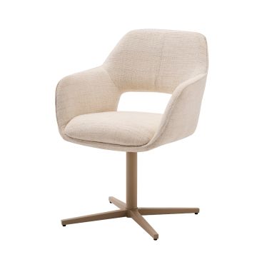 ALBA DINING CHAIR BEIGE | CREAM FABRIC G1224-7