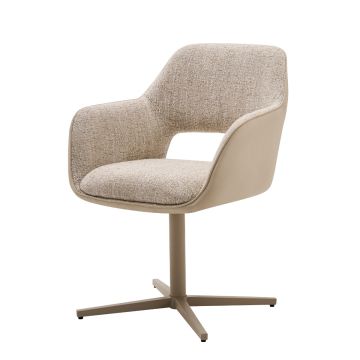 ALBA EETKAMERST. BEIGE | BEIGE STOF G1224-8 + VELOURS VEGA02