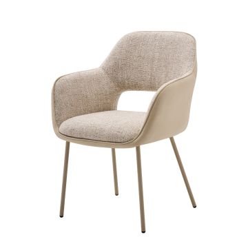 PISA EETKAMERST. BEIGE | BEIGE STOF G1224-8 + VELOURS VEGA02