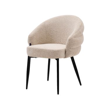 OSTUNI DINING CHAIR BEIGE | CREAM FABRIC Q52-02