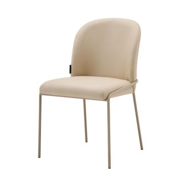 SALVE DINING CHAIR BEIGE | BEIGE VELOURS VEGA02