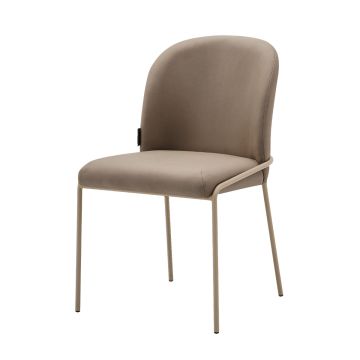 SALVE DINING CHAIR BEIGE | TAUPE VELOURS VEGA11