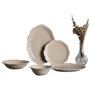 BRICARD BERNIS GESCHIRR SET | BEIGE 25-TEILIG