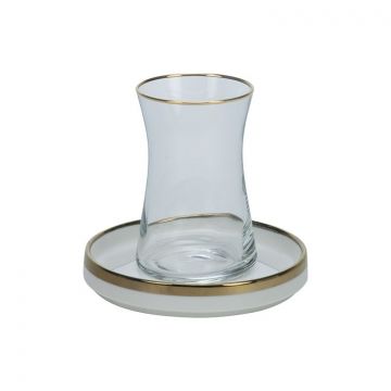 BRICARD SENS TEA SET | WHITE-GOLD 12-PIECE