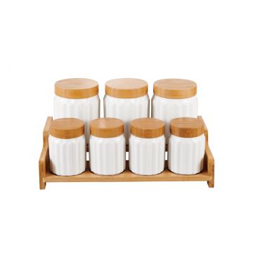 BRICARD LOIRET VOORRAADBUSSENSET | WIT - BAMBOO 8-DELIG