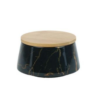 BRICARD VOORRAADKOM ZWART 5" + BAMBOO DEKSEL
