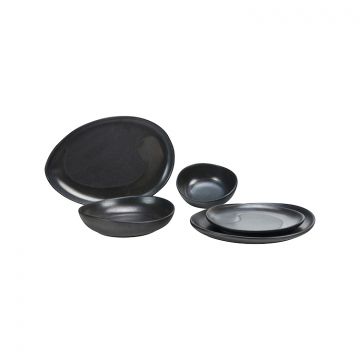BRICARD REIMS TABLEWARE | DARK BROWN 25-PIECE