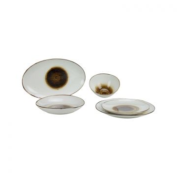 BRICARD AMIENS TABLEWARE SET | YELLOW 25-PIECE