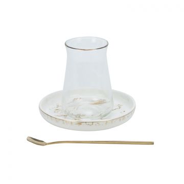 BRICARD MARBLE TEA SET | GOLD 18-PIECE