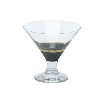 BRICARD LINES EISBECHER SET | SCHWARZ-GOLD 6-TEILIG