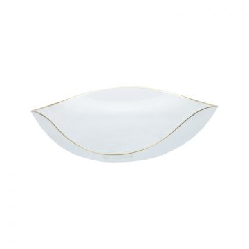 BRICARD SIS  FRUIT BOWL | TRIANGLE 40 CM TRANSPARENT - GOLD