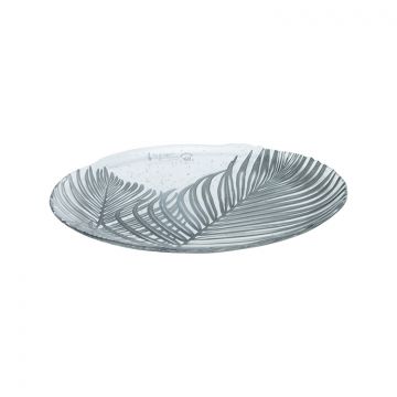 BRICARD BALI PLATTE | 33 CM TRANSPARENT - GREY