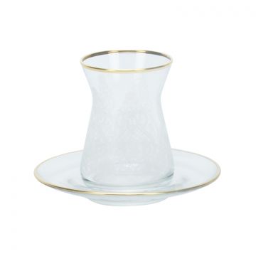 BRICARD ESMEE TEA GLASSES SET | GOLD 12-PIECE