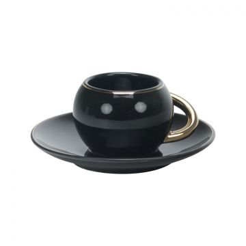 BRICARD ESPRESSO SET 2860 12/S-3 | ZWART - GOUD 12-DELIG