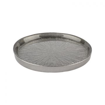 BRICARD REXY TELLER SET | 12 CM DUNKELSILBER 6 TEILIG