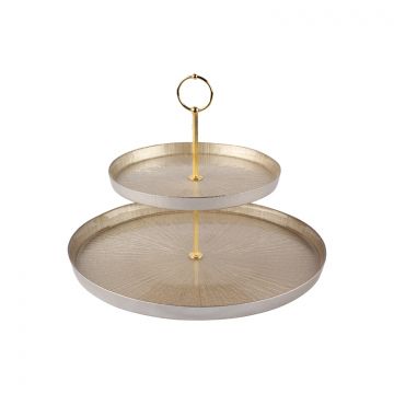 BRICARD REXY ETAGERE 2-SCHICHT | 21 - 32 CM CHAMPAGNER
