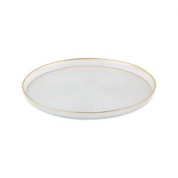 BRICARD REXY TELLER SET | 32 CM TRANSPARENTES GOLD 6-TEILIG