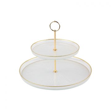 BRICARD REXY ETAGERE 2-SCHICHT | 21 - 32 CM TRANSPARENTES GO