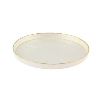 BRICARD REXY TELLER SET | 21 CM PERLE WEISS-GOLD 6-TEILIG