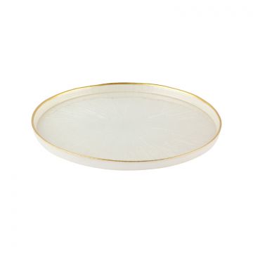 BRICARD REXY TELLER SET | 28 CM PERLE WEISS-GOLD 6-TEILIG