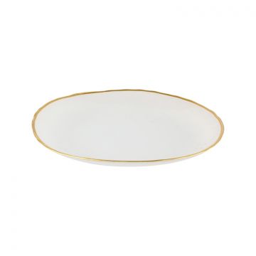 BRICARD KRONOS TELLER | 28 CM GEFROSTT-GOLD 6-TEILIG
