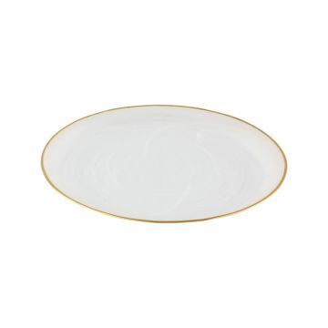 BRICARD ISTANBUL TELLER SET | 32 CM WEISS-GOLD 6-TEILIG