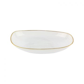 BRICARD ISTANBUL BOWLS SET | 25 CM WHITE-GOLD 6-PIECES