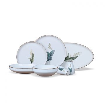 BRICARD LUNEL  FLOWER TABLEWARE SET | GOLD 27-PIECE