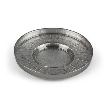 BRICARD REXY TEE-TELLERSET | 12 CM DUNKELSILBER 6 TEILIG