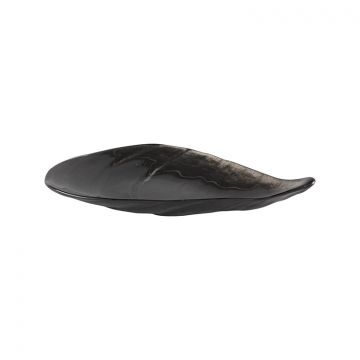 BRICARD SHELL TELLER | 37X17 CM DUNKELGRAU
