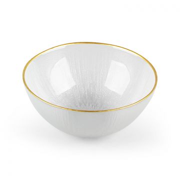 BRICARD REXY BOWLS SET | 28 CM TRANSPARENT GOLD 6-PIECES