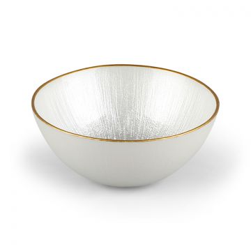 BRICARD REXY BOWLS SET | 15 CM PEARL WHITE-GOLD 6-PIECES