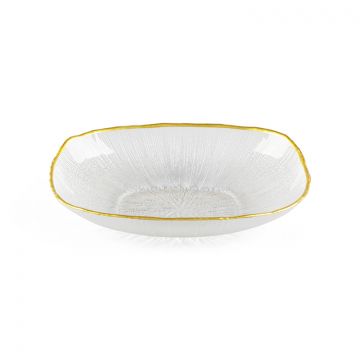 BRICARD REXY BOWLS SET | 25 CM TRANSPARENT-GOLD 6-PIECES