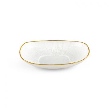 BRICARD REXY BOWLS SET | 20 CM PEARL WHITE-GOLD 6-PIECES