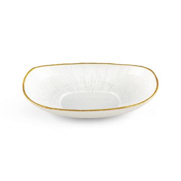 BRICARD REXY BOWLS SET | 25 CM PEARL WHITE-GOLD 6-PIECES