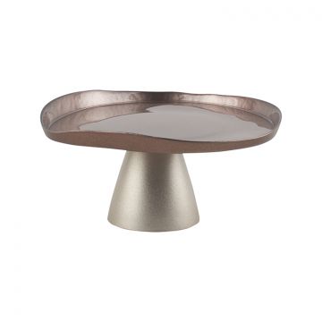 BRICARD BODRUM PATISSERIE PLATTE | 21 CM TAUPE-CHAMPAGNER