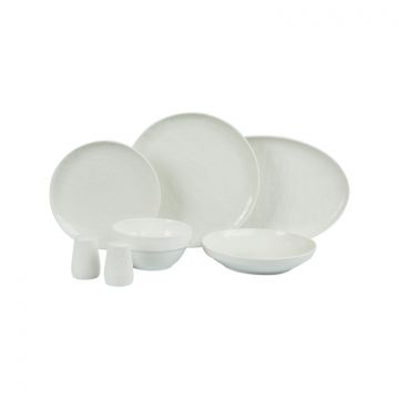 BRICARD VALANCE TABLEWARE SET | WHITE 27-PIECE