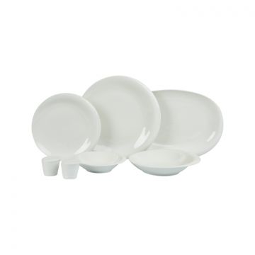 BRICARD CLICHY TABLEWARE SET | WHITE 27-PIECE