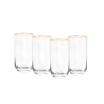 BRICARD CADIZ HIGHBALL SET | GOLD 4-PIECE