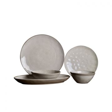 BRICARD ALBI GESCHIRR SET | HELLGRAU 25-TEILIG