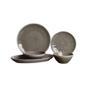 BRICARD ALBI GESCHIRR SET | DUNKELGRAU 25-TEILIG
