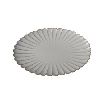 BRICARD PARIS TELLER | OVAL 31X21X3 CM WEIß