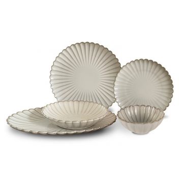 BRICARD PARIS GESCHIRR SET | WIT 25-TEILIG