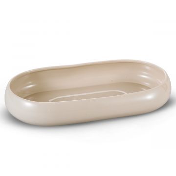 BRICARD BONDY BOWL | OVAL 35.0X18.0X6.0 CM TAUPE