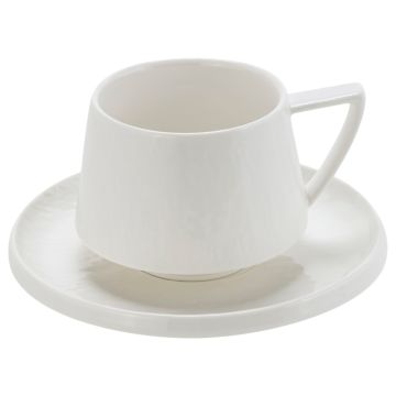 BRICARD BELLON KOFFIESET | WIT RELIËF 12-DELIG