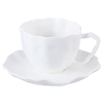 BRICARD ANGLES COFFEE SET | WHITE 12-PIECE