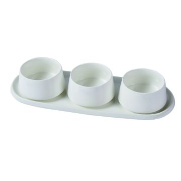 BRICARD BELLON SCHÜSSEL SET | WEIß 4-TEILIG