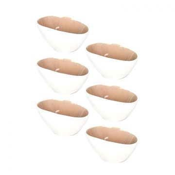 BRICARD TARBES SCHAALTJES SET 6-DELIG ROZE